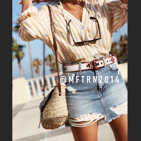 SOLD! ZARA Long Striped Shirtdress* - Picture 3 of 12